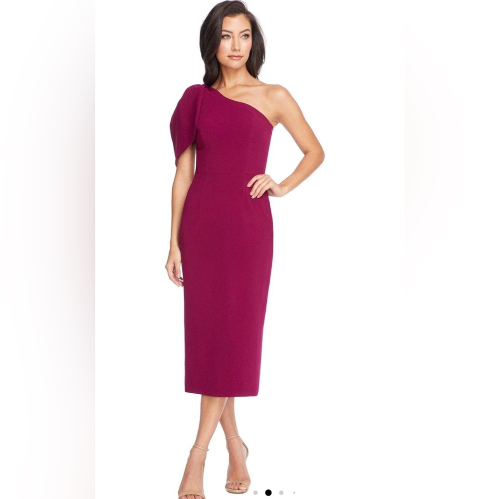 Dress The Population Tiffany Dress Medium Dark Magenta